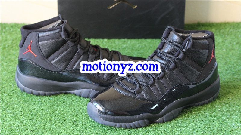 Authentic Air Jordan 11 Retro 72-10 Black Custom